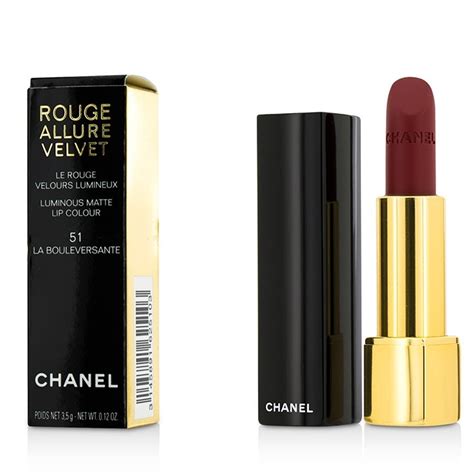 rouge allure velvet 51 la bouleversante|chanel rouge allure unique.